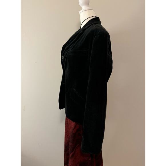 Vintage Ralph Lauren 98% Cotton Black Corduroy Blazer - Picture 4 of 5